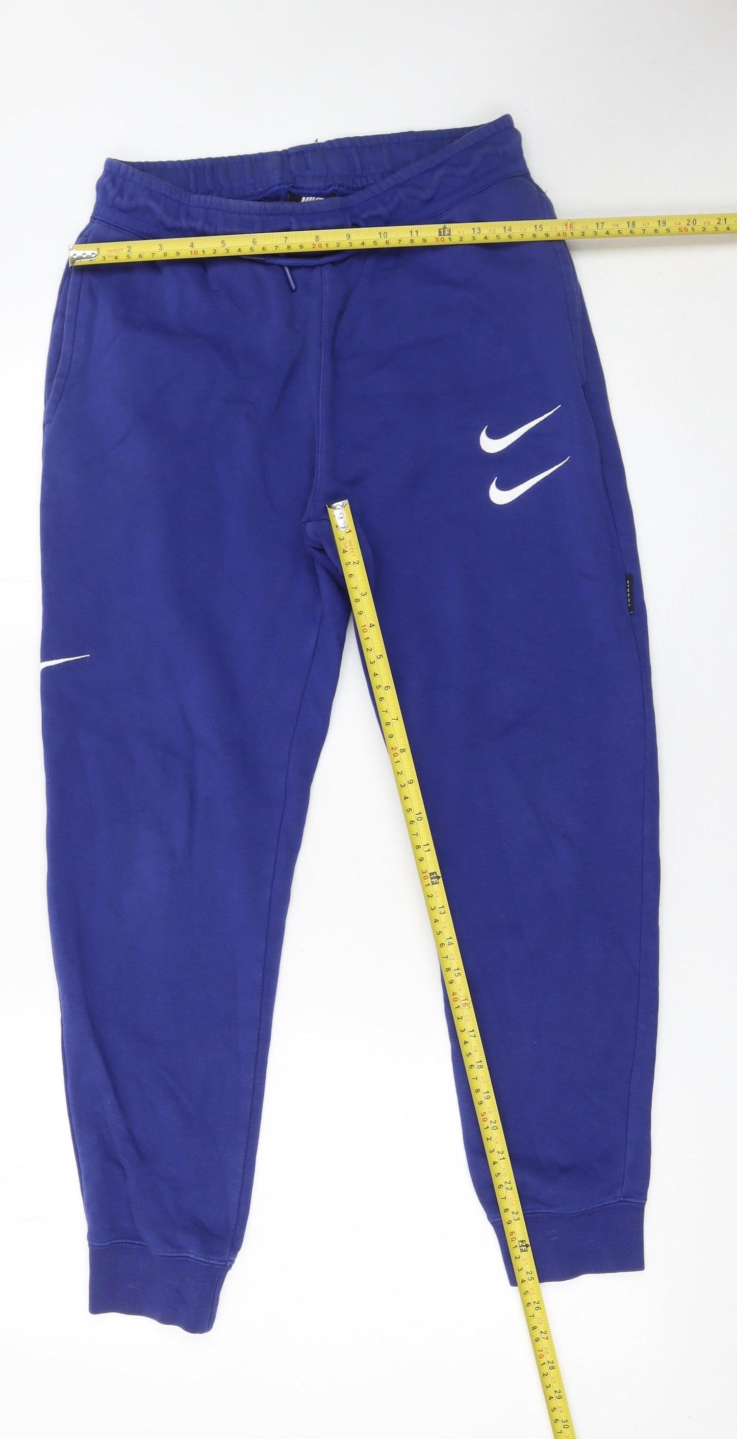 Mens UK Size S Nike Regular Fit Jogger Blue Trousers