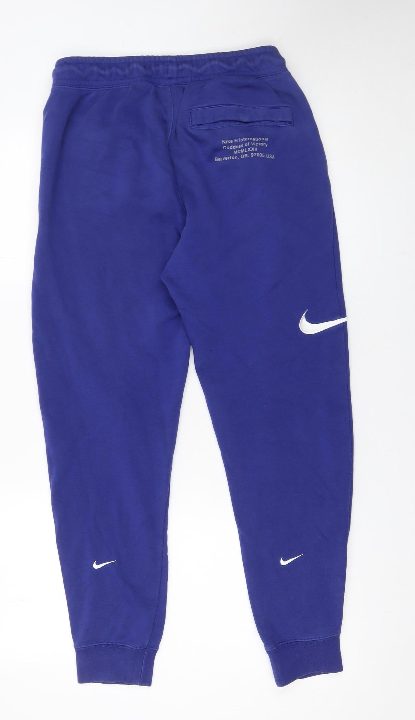 Mens UK Size S Nike Regular Fit Jogger Blue Trousers