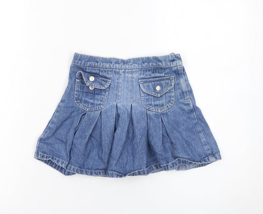 Girls UK Size 6 Years Girl2Girl Pleated Denim Skirt
