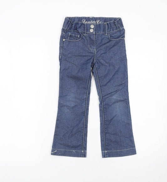 Girls UK Size 5 Years Denim Co Regular Fit Bootcut Jeans