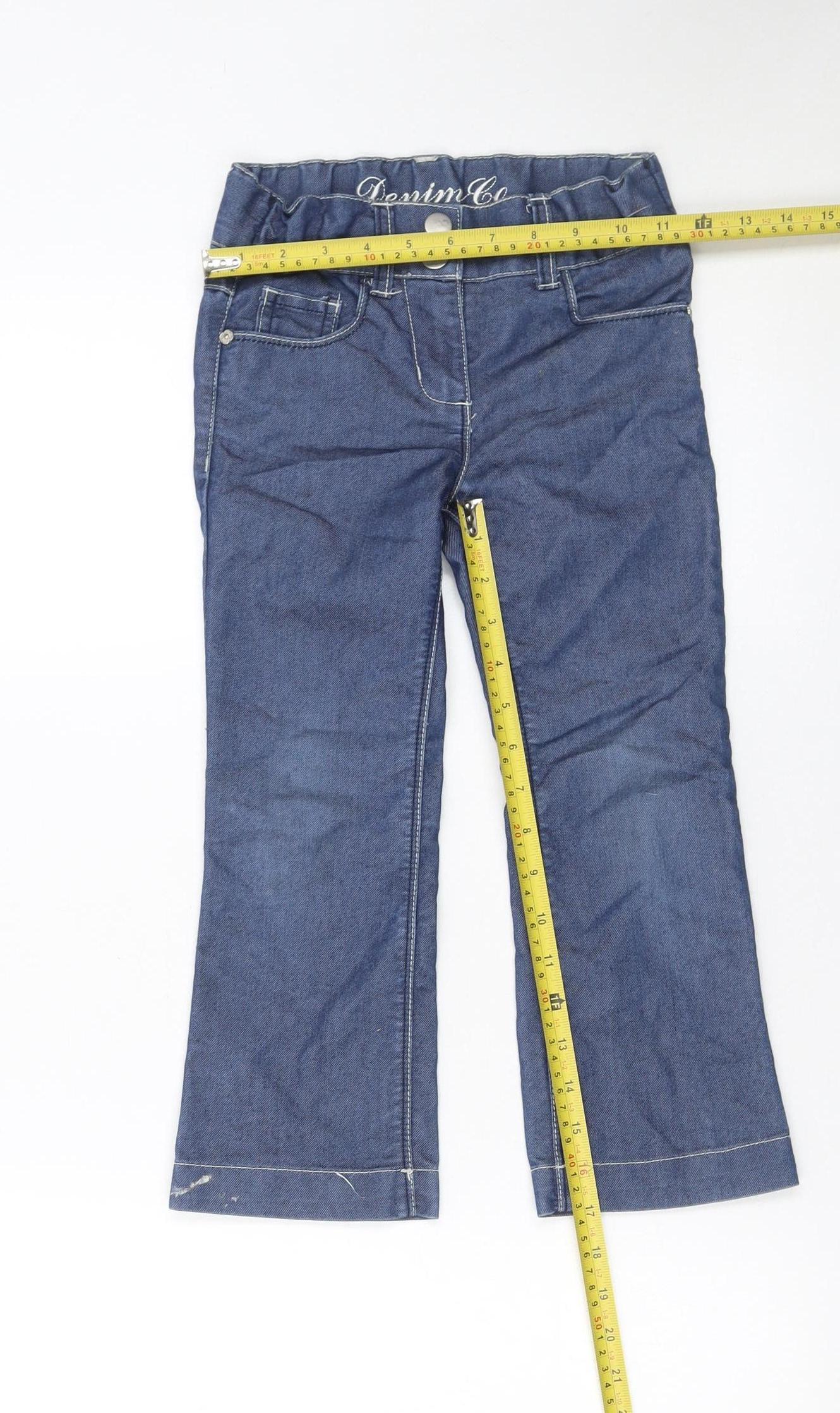 Girls UK Size 5 Years Denim Co Regular Fit Bootcut Jeans