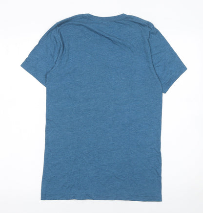 Mens UK Size S Space Needle Blue  T-Shirt