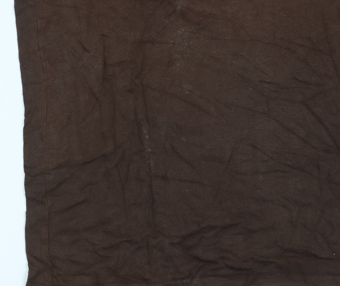 Mens UK Size S Light Corp Brown  T-Shirt