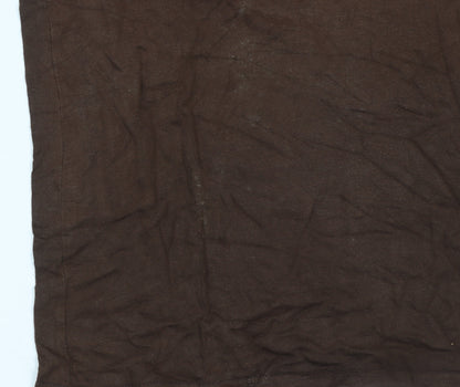 Mens UK Size S Light Corp Brown  T-Shirt