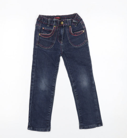 Girls UK Size 5 Years Denim Co Regular Fit Straight Jeans