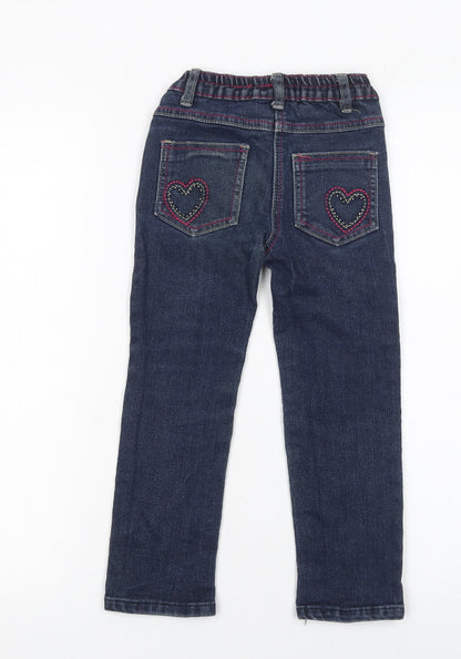 Girls UK Size 5 Years Denim Co Regular Fit Straight Jeans