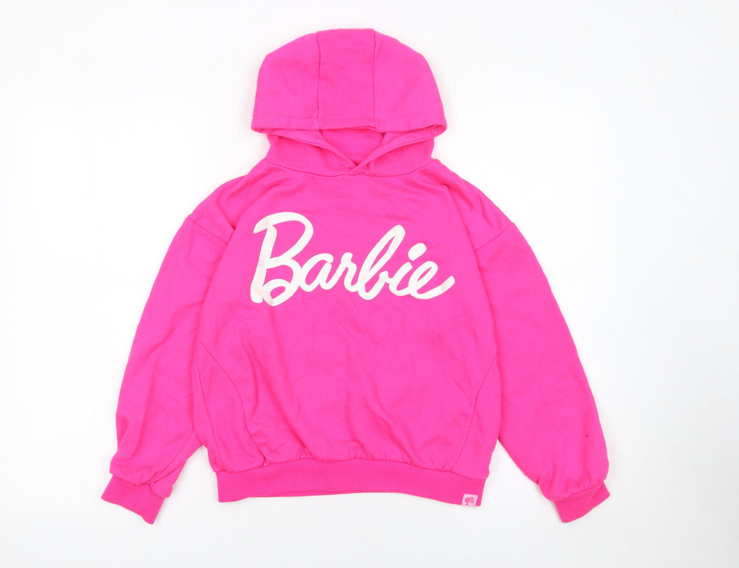 Girls UK Size 10-11 Years Barbie Pink Pullover Hoodie