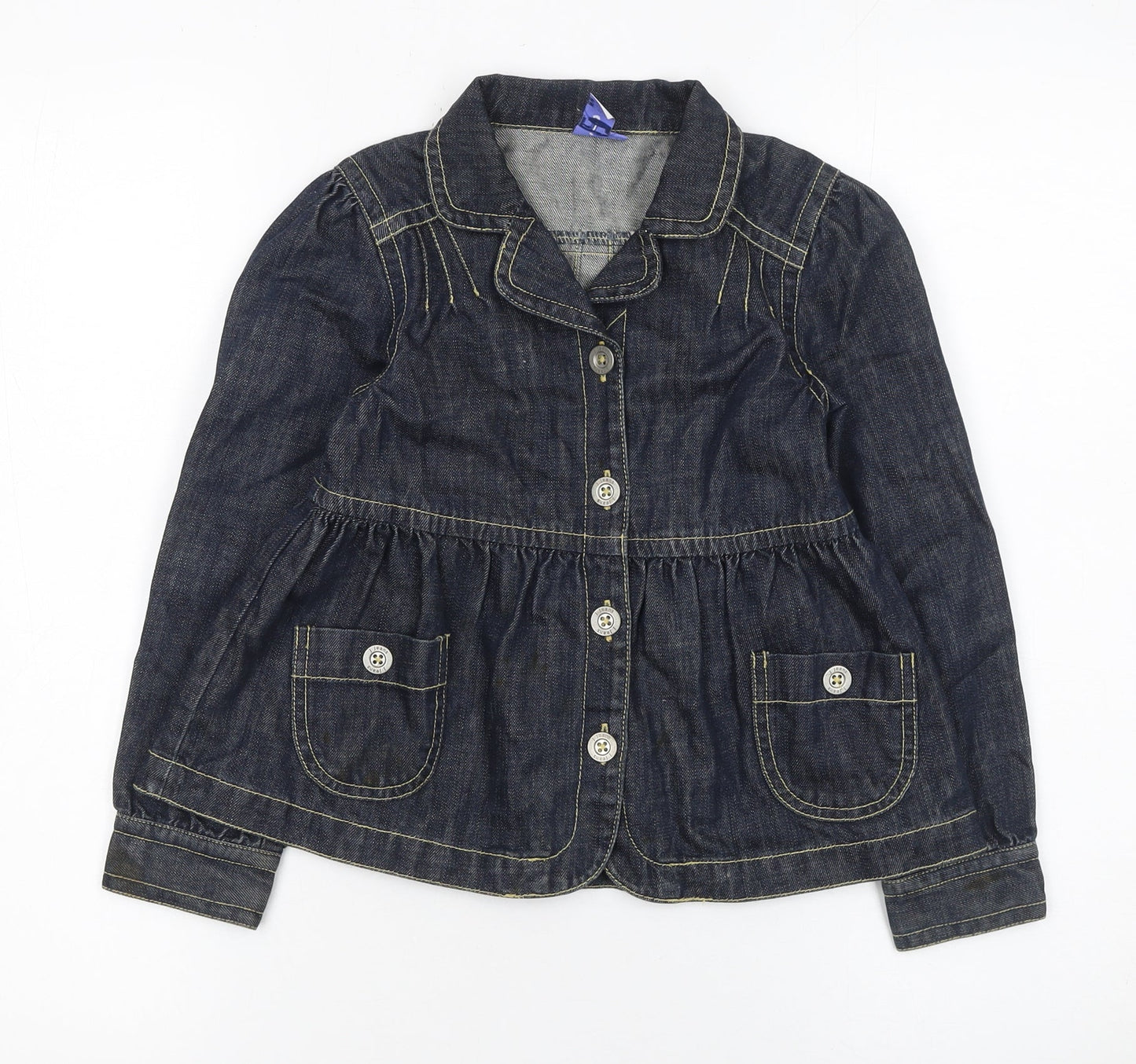 Girls UK Size 7 Years Jasper Conran Blue Basic Jacket