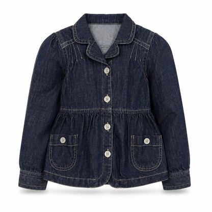 Girls UK Size 7 Years Jasper Conran Blue Basic Jacket