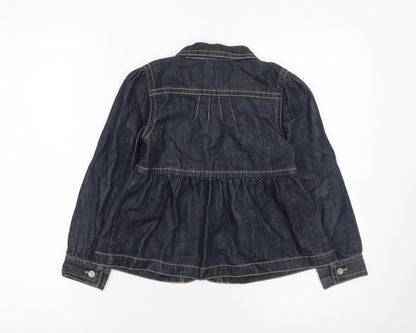 Girls UK Size 7 Years Jasper Conran Blue Basic Jacket