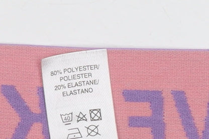 Dunnes Stores Girls Pink Biker Activewear Shorts 26in Waist
