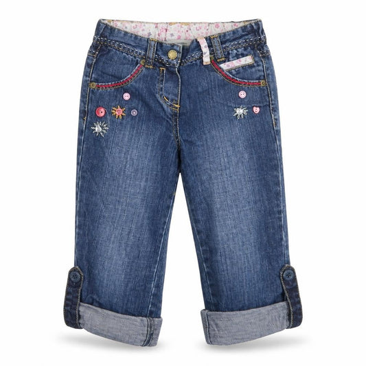 Girls UK Size 5 Years Rocha John Rocha Regular Fit Cropped Jeans