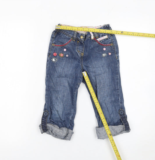 Girls UK Size 5 Years Rocha John Rocha Regular Fit Cropped Jeans