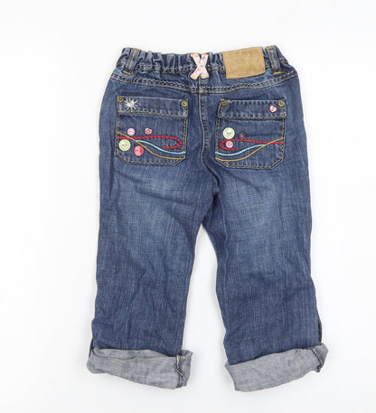 Girls UK Size 5 Years Rocha John Rocha Regular Fit Cropped Jeans