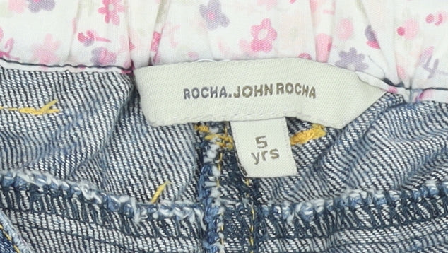 Girls UK Size 5 Years Rocha John Rocha Regular Fit Cropped Jeans