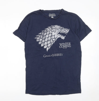 Mens UK Size M HBO Blue  T-Shirt