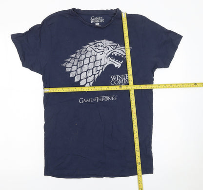 Mens UK Size M HBO Blue  T-Shirt