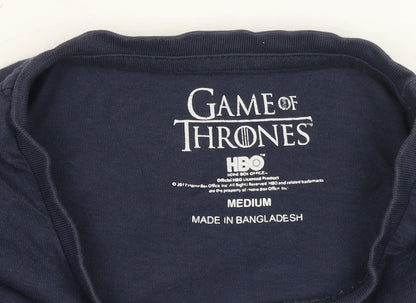 Mens UK Size M HBO Blue  T-Shirt