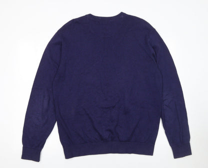 Mens UK Size XL 6th Sense Blue Pullover Jumper