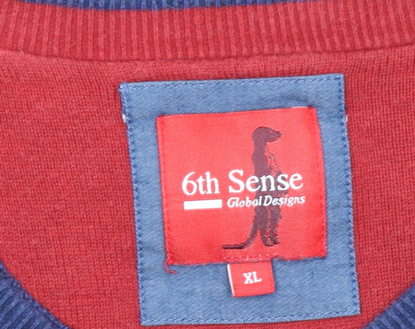 Mens UK Size XL 6th Sense Blue Pullover Jumper
