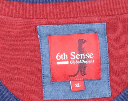 Mens UK Size XL 6th Sense Blue Pullover Jumper