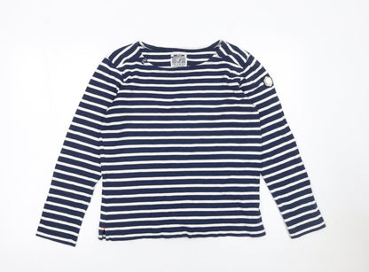 Womens UK Size L Voile Bleue Blue Basic T-Shirt