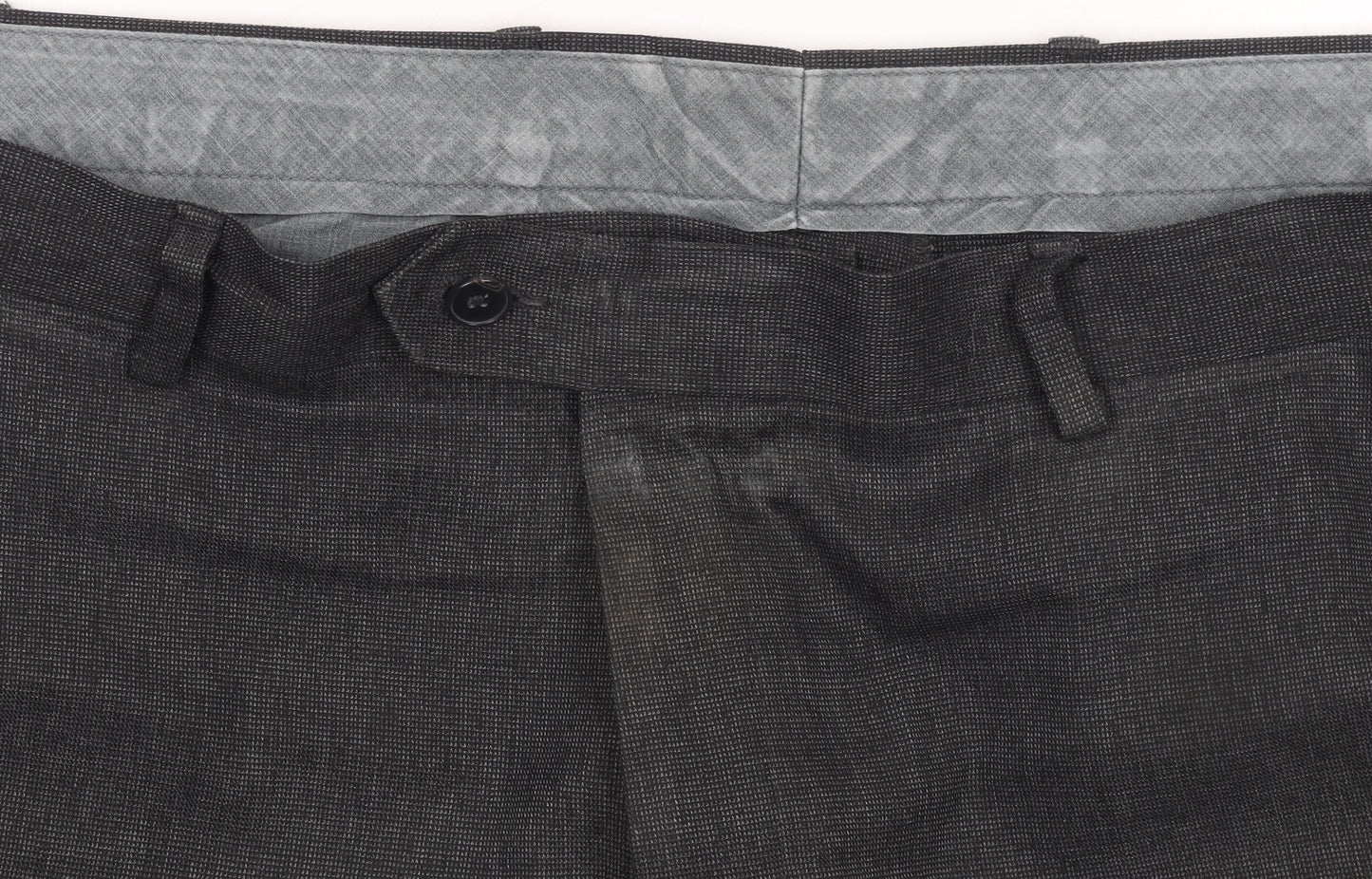 Mens UK Size XL Marks and Spencer Regular Fit Dress Pants Grey Trousers