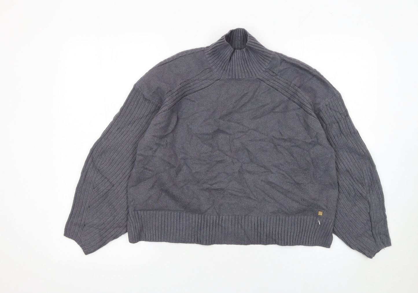 Womens UK Size S River Island Grey Pullover Jumper
