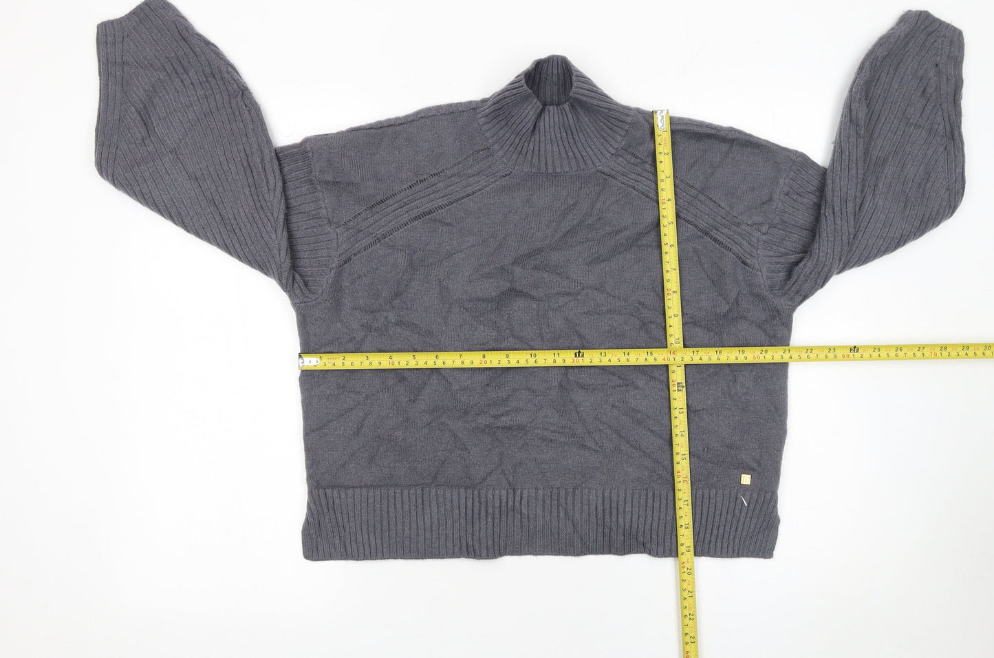 Womens UK Size S River Island Grey Pullover Jumper