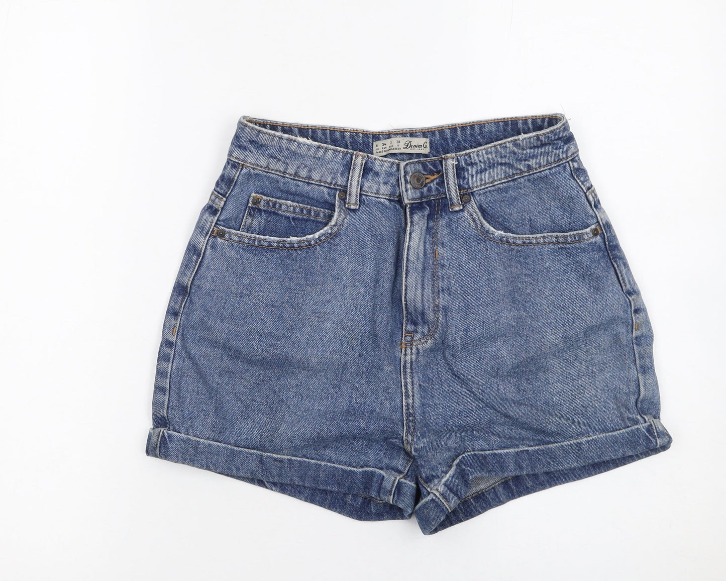 Womens UK Size 8 Denim Co. Relaxed Fit Mom Shorts