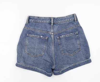 Womens UK Size 8 Denim Co. Relaxed Fit Mom Shorts
