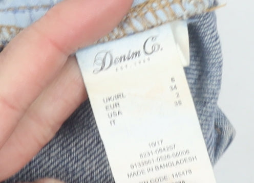 Womens UK Size 8 Denim Co. Relaxed Fit Mom Shorts