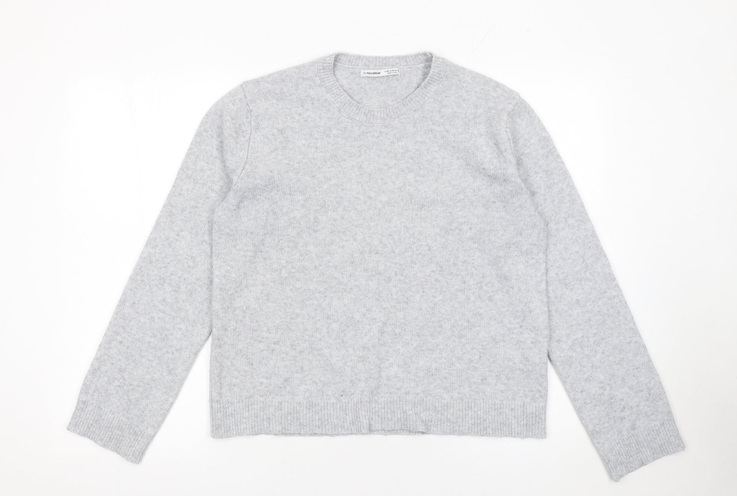 Womens UK Size 12 Pull & Bear Grey Pullover Jumper