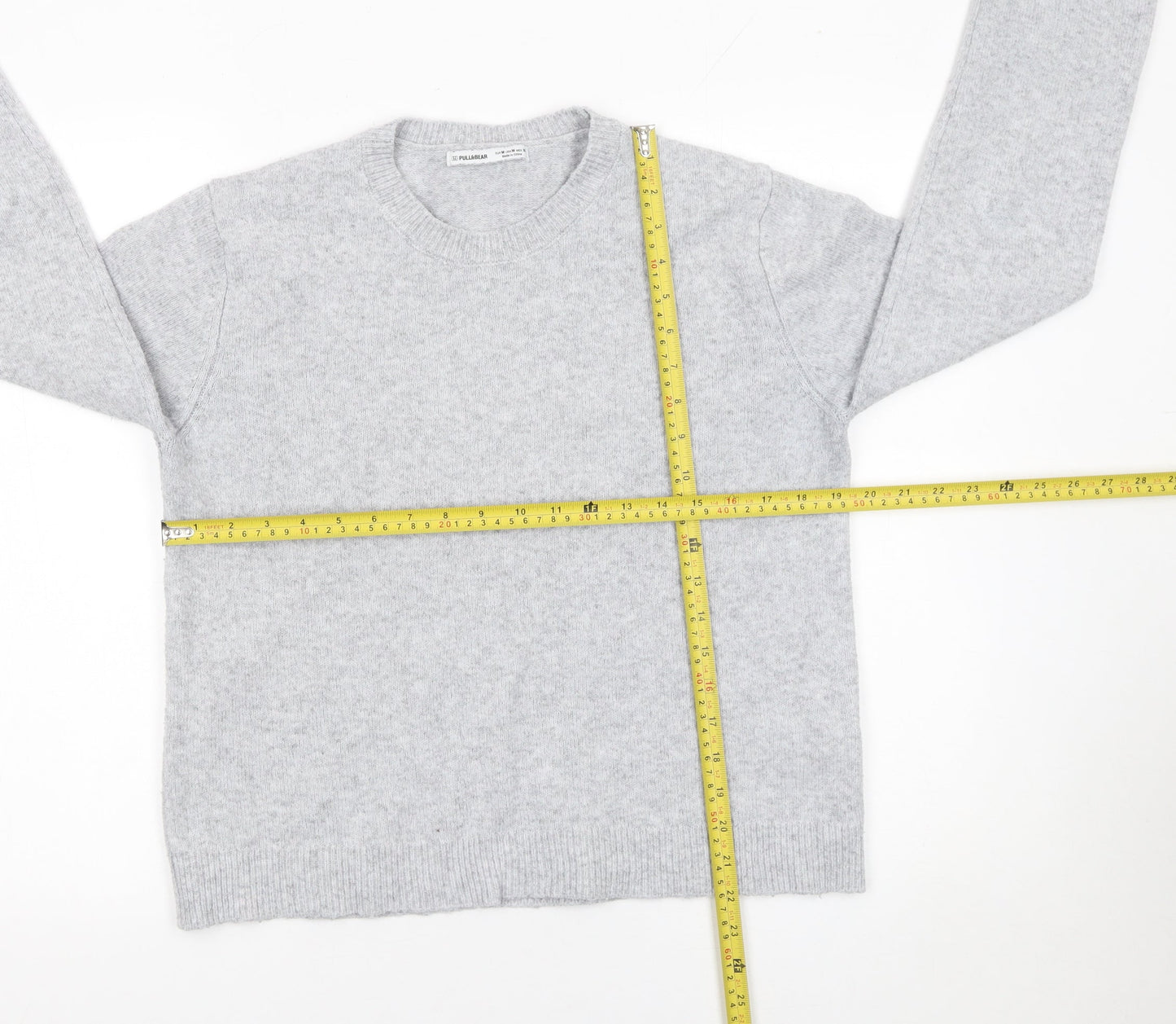 Womens UK Size 12 Pull & Bear Grey Pullover Jumper
