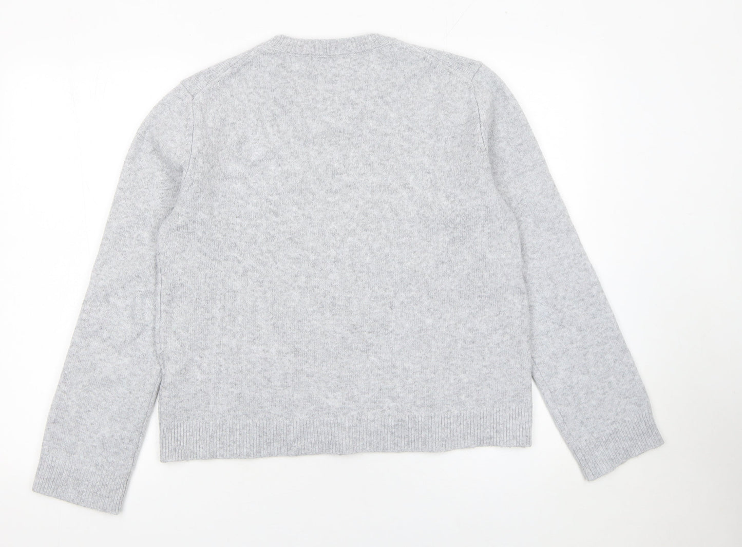 Womens UK Size 12 Pull & Bear Grey Pullover Jumper