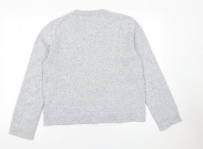 Womens UK Size 12 Pull & Bear Grey Pullover Jumper