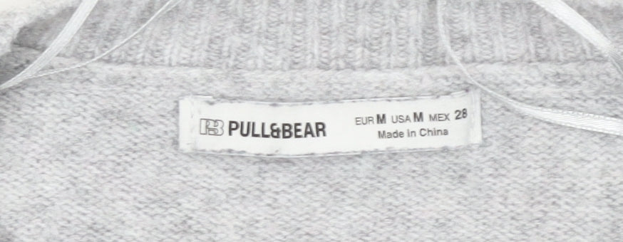 Womens UK Size 12 Pull & Bear Grey Pullover Jumper