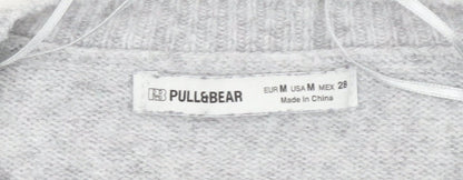 Womens UK Size 12 Pull & Bear Grey Pullover Jumper