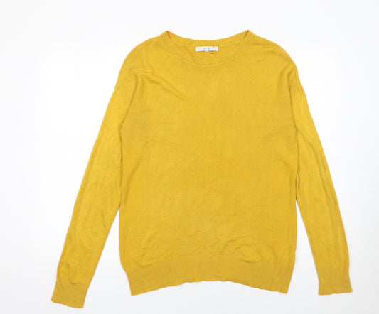 Womens UK Size 10 NEXT Yellow Pullover Jumper