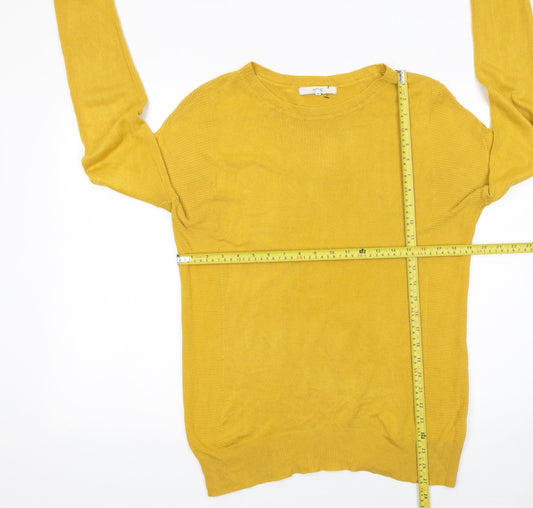 Womens UK Size 10 NEXT Yellow Pullover Jumper