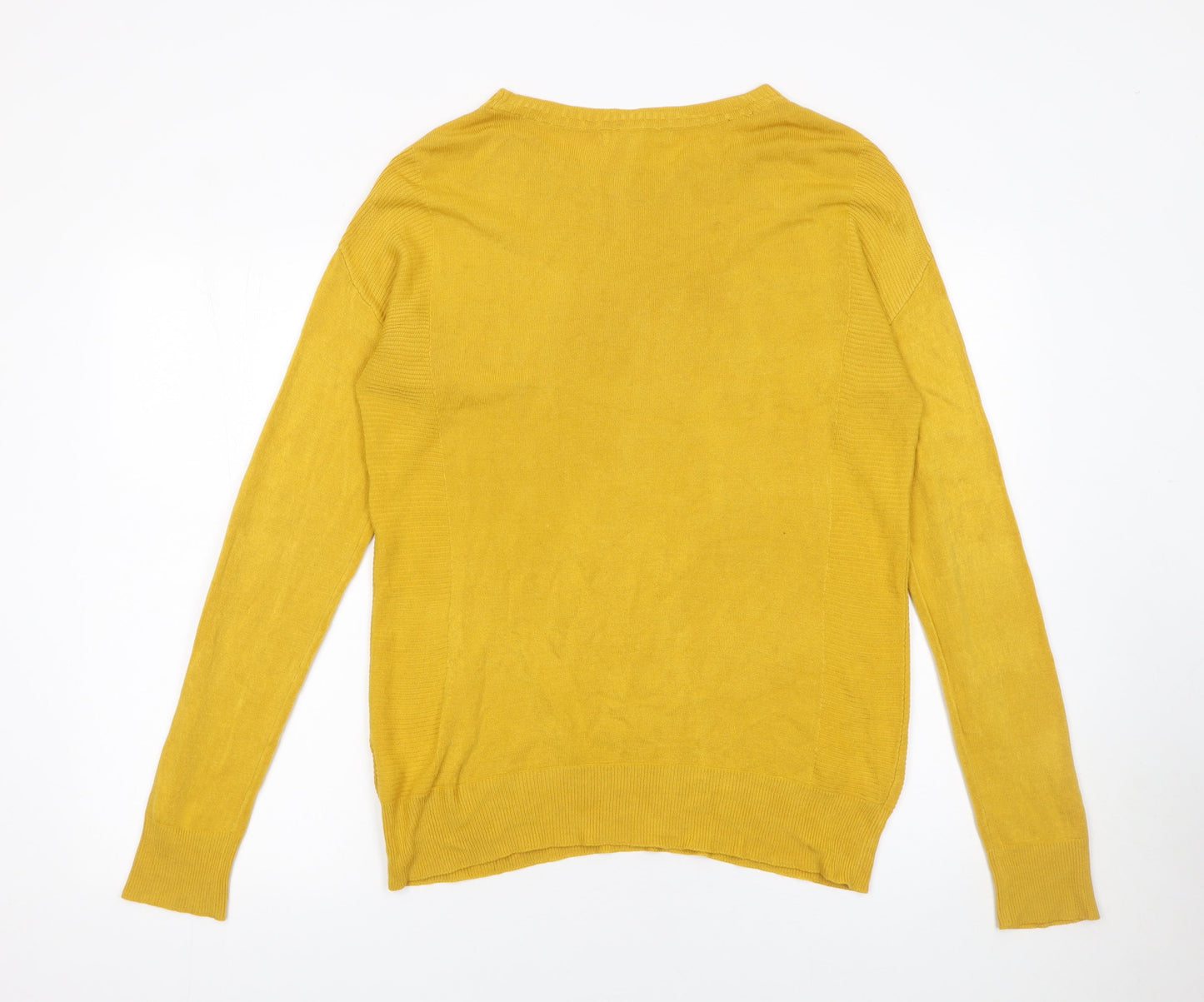 Womens UK Size 10 NEXT Yellow Pullover Jumper