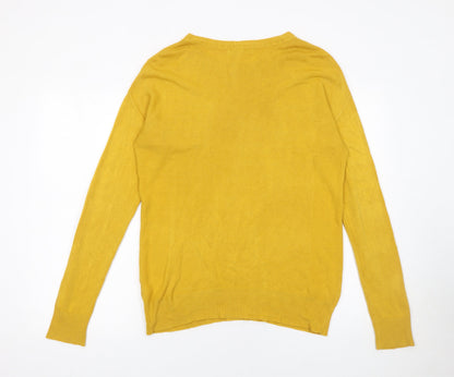 Womens UK Size 10 NEXT Yellow Pullover Jumper