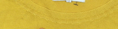 Womens UK Size 10 NEXT Yellow Pullover Jumper