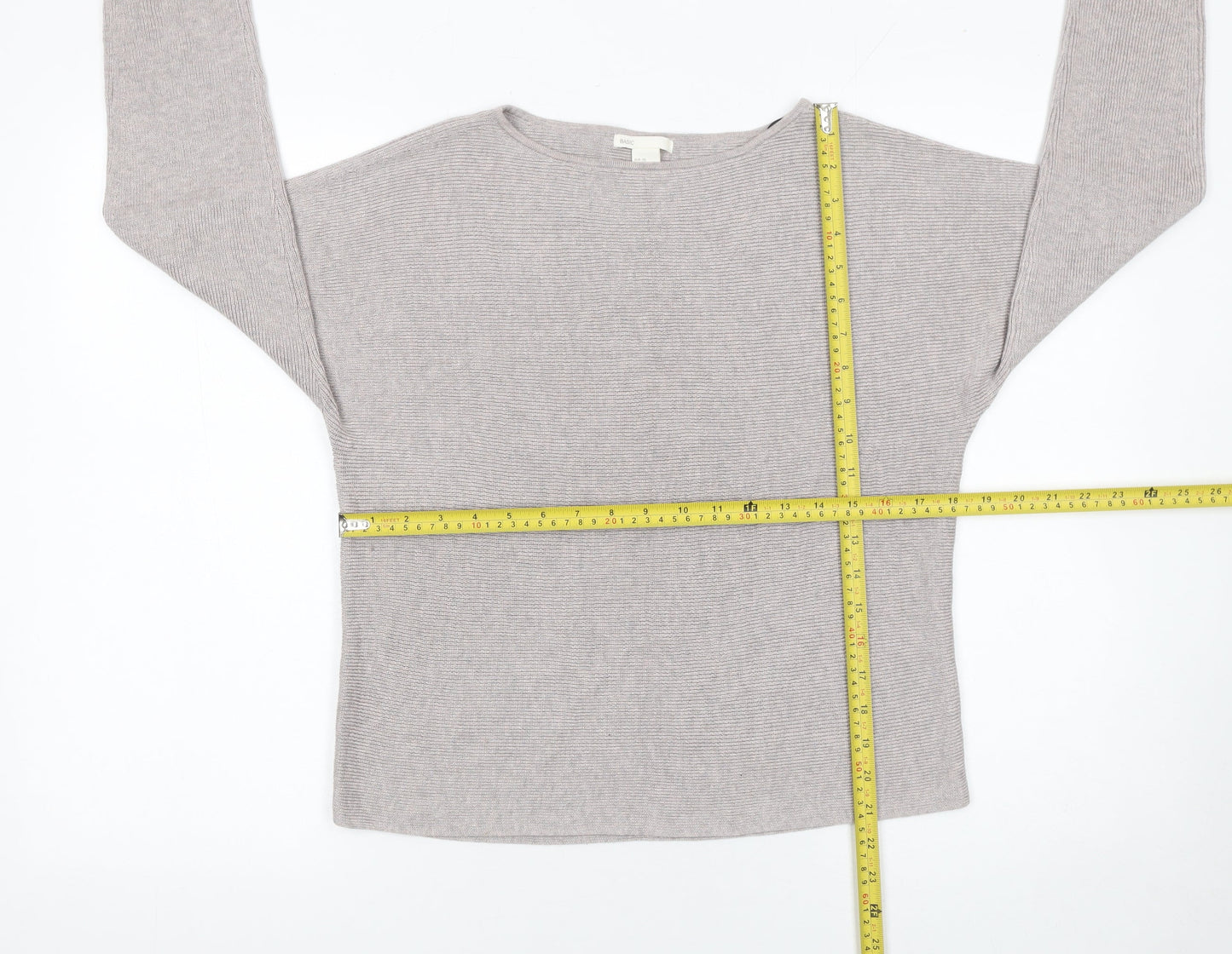 Womens UK Size XS H&M Beige Pullover Jumper