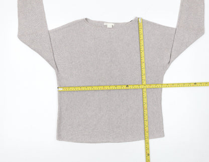 Womens UK Size XS H&M Beige Pullover Jumper