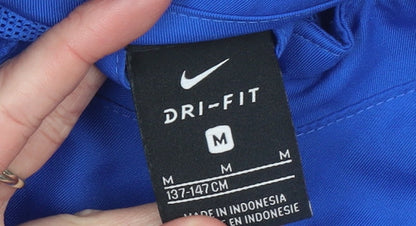 Boys UK Size M (137-147cm) Nike Blue Track Jacket