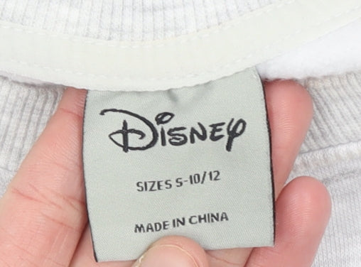 Womens UK Size 10-12 Disney Grey Pullover Sweatshirt
