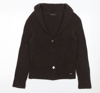 Womens UK Size 10 Betty Barclay Brown Cardigan Jumper