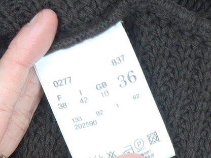 Womens UK Size 10 Betty Barclay Brown Cardigan Jumper