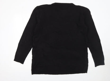 Mens UK Size XL Elizabeth Alexandra London Black Pullover Jumper